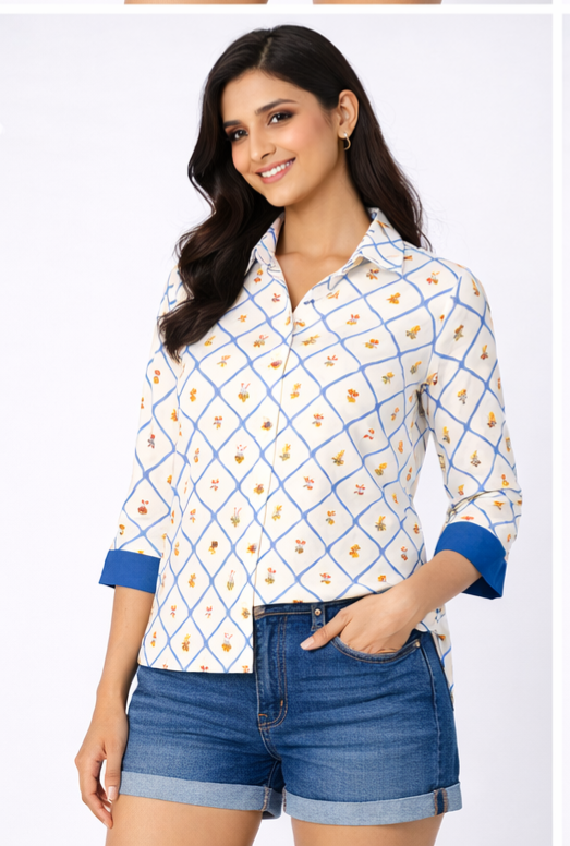 Flora Grid Shirt
